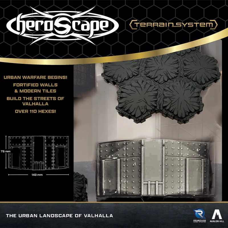 Heroscape The Urban Landscape of Valhalla Terrain - Terrein uitbreiding - Engels von Renegade Game Studios – Schachtel