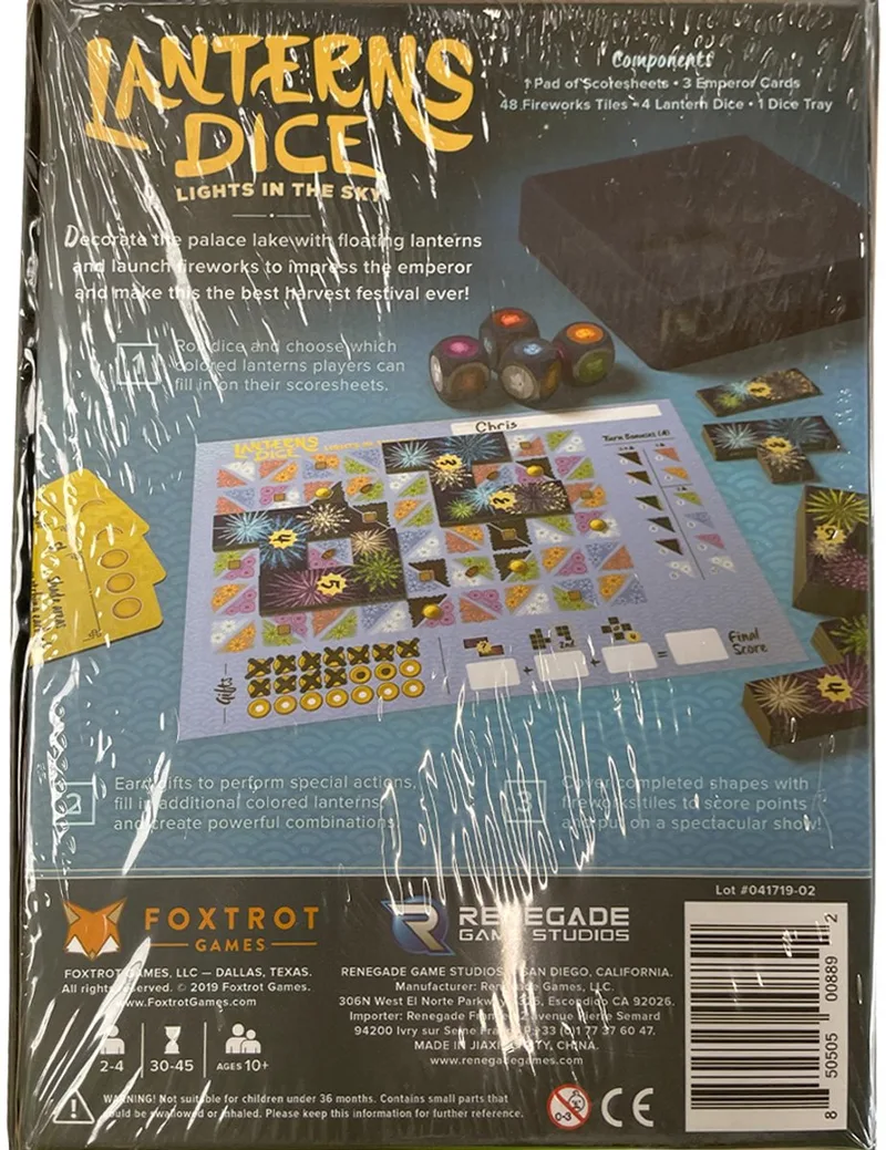 Lanterns Dice: Lights in the Sky - Dobbelspel - Engelstalig - Renegade Game Studios van Renegade Game Studios, editie Multicolor – doos
