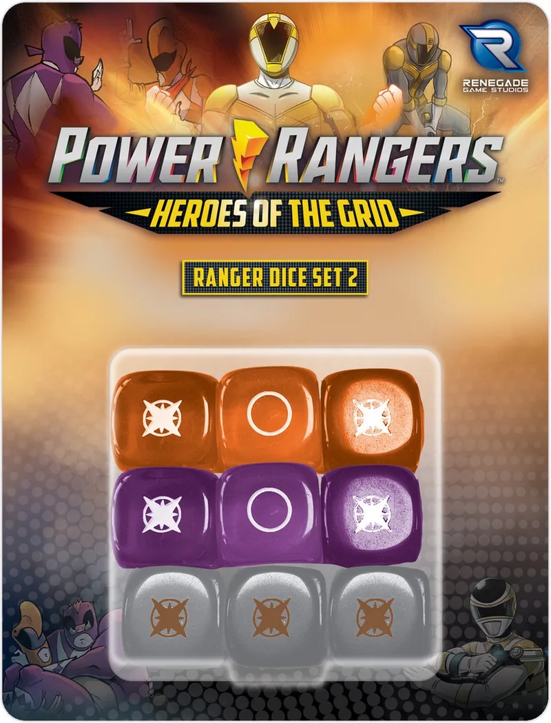 Power Rangers: Heroes of the Grid - Ranger Dice Set #2 - Dobbelsteen set - Renegade Game Studios von Renegade Game Studios, Ausgabe Multicolor – Schachtel