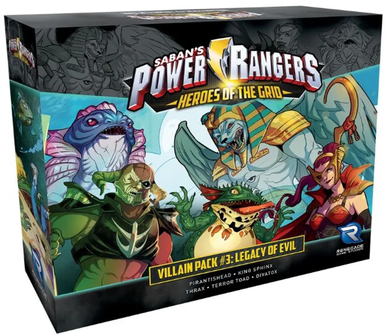 Power Rangers: Heroes of the Grid Villain Pack #3 Legacy of Evil - Bordspel - Engelstalig - Renegade Game Studios de Renegade Game Studios – boîte