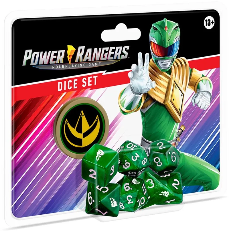 Power Rangers: RPG Dice Set Green - Dobbelstenenset - Renegade Game Studios von Renegade Game Studios, Ausgabe Multicolor – Schachtel