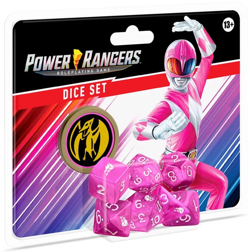 Power Rangers: RPG Dice Set Pink - Dobbelstenenset - Renegade Game Studios from Renegade Game Studios, Multicolor edition – box