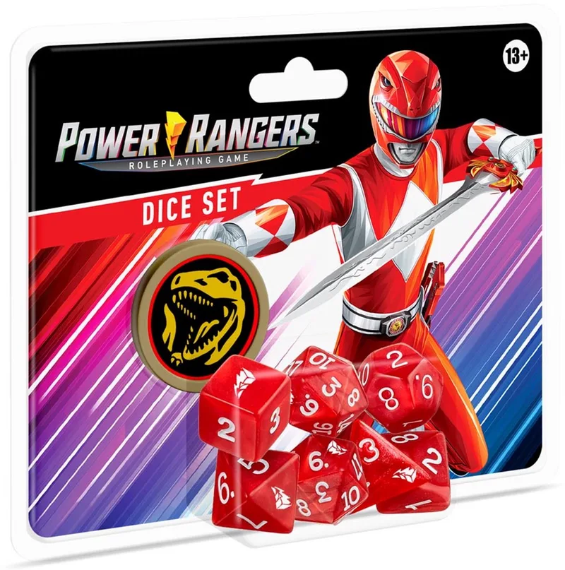 Power Rangers: RPG Dice Set Red - Dobbelstenenset - Renegade Game Studios von Renegade Game Studios, Ausgabe Multicolor – Schachtel