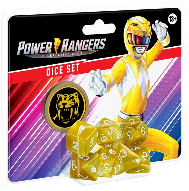 Power Rangers: RPG Dice Set Yellow - Dobbelstenenset - Renegade Game Studios van Renegade Game Studios, editie Multicolor – doos