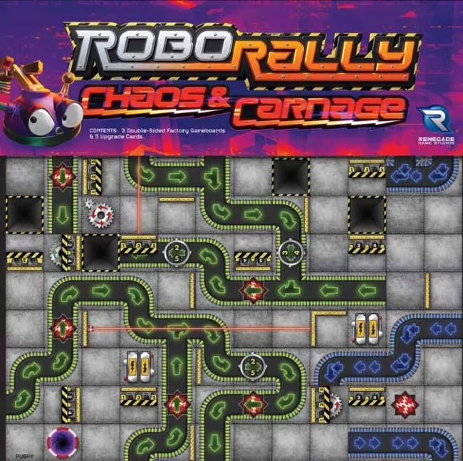 Roborally Chaos & Carnage expansion de Renegade Game Studios – boîte
