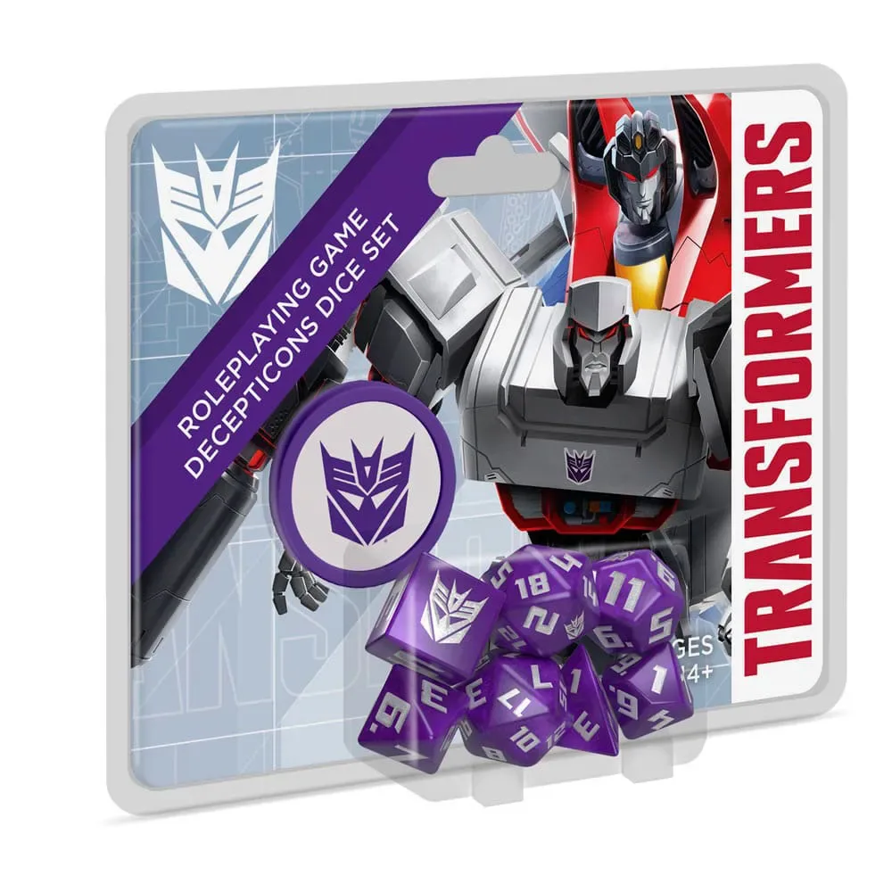 Transformers Decepticon Rpg-dobbelstenenset van Renegade Game Studios – doos
