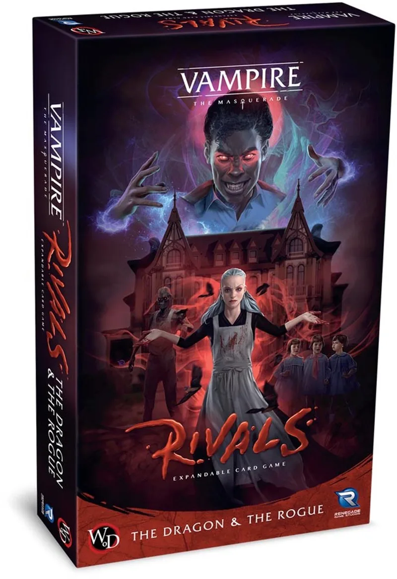Vampire the Masquerade Rivals Expandable Card Game - The Dragon & The Rogue - Expansion van Renegade Game Studios – doos