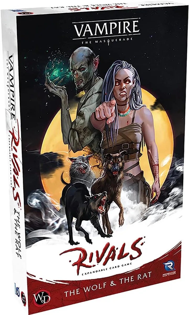 Vampire the Masquerade Rivals Expandable Card Game - The Wolf & the Rat - Expansion fra Renegade Game Studios – æske