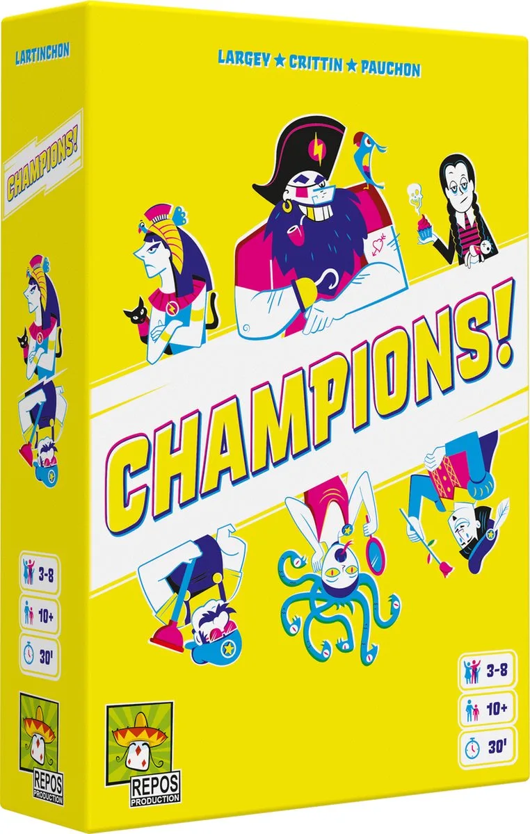 Champions! - Kaartspel fra Repos Production – æske