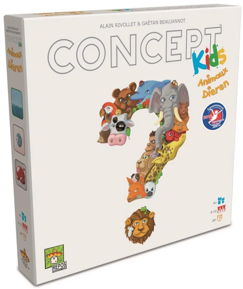 Concept Kids Dieren - Educatief bordspel voor 4+ jaar from Repos Production – box