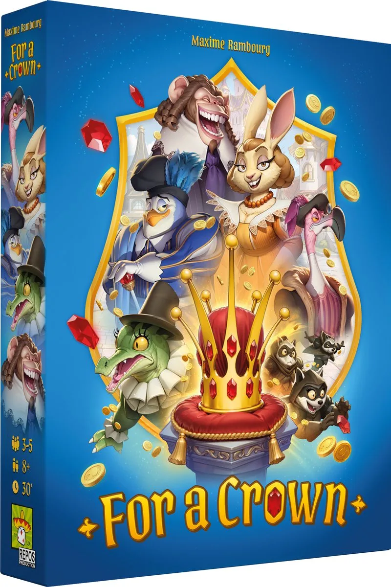 For a Crown - Nederlandstalig Bordspel - Geschikt voor 3-5 Spelers from Repos Production – box