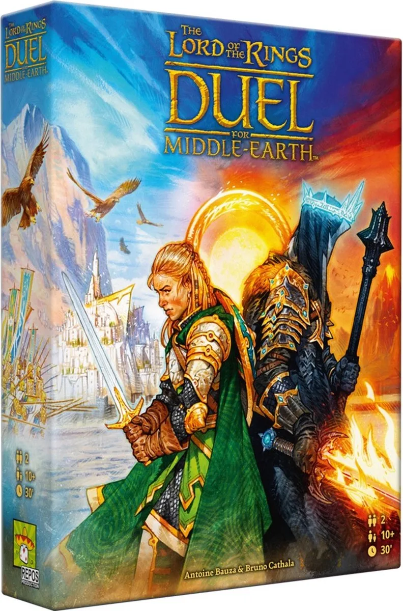 The Lord of the Rings - Duel for Middle Earth - Nederlandstalig Kaartspel from Repos Production – box
