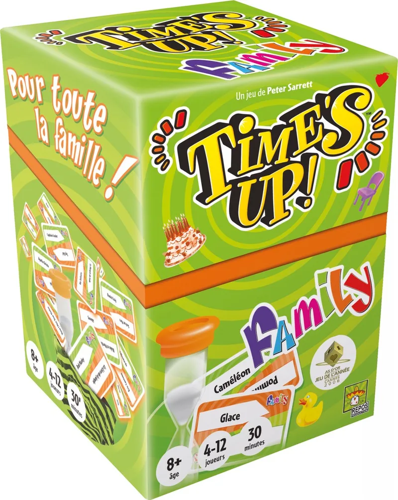 Time's Up! Family - Partyspel voor het hele gezin - Raadspel från Repos Production – kartong