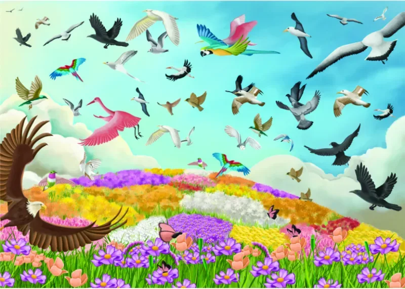 Puzzle Amazing Birds - 1000 pièces de Roovi – boîte
