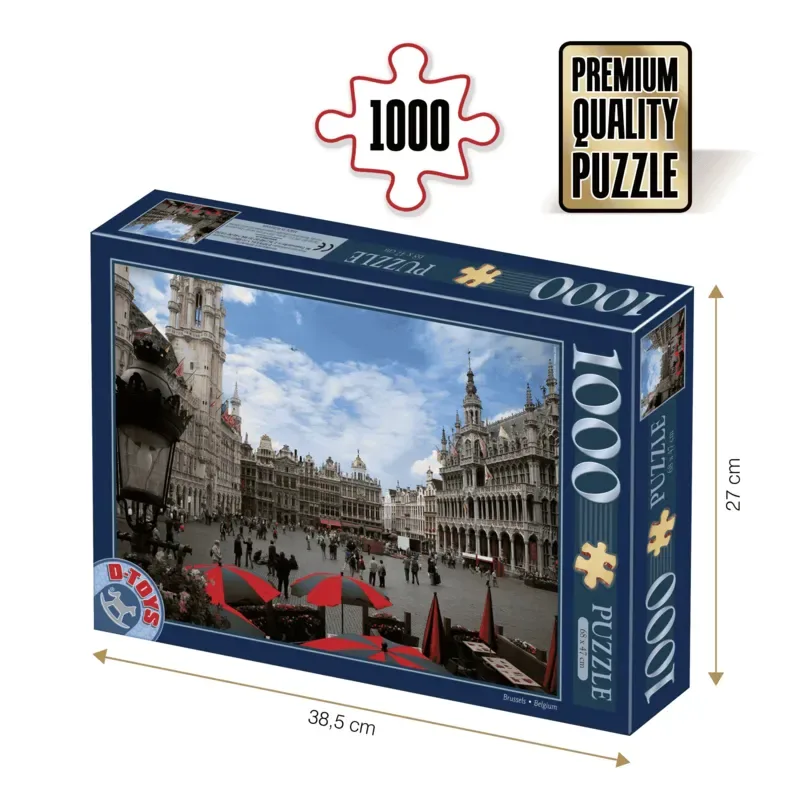Puzzle Belgique - Bruxelles - 1000 pièces de Roovi – boîte
