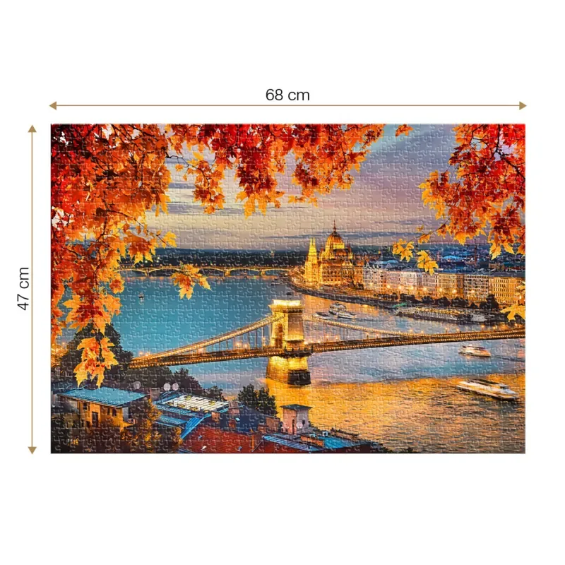 Puzzle Budapest, Hongrie - 1000 pièces from Roovi – box 1 of 2