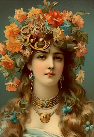Puzzle Fille avec Couronne de Fleurs - 1000 pièces from Roovi – box 1 of 2