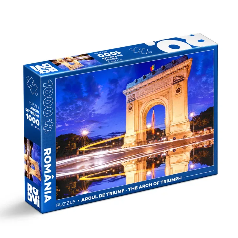 Puzzle L'Arc de Triomphe de Bucarest - 1000 pièces from Roovi – box 2 of 2