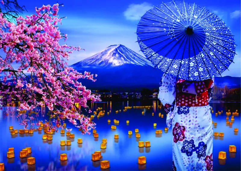Puzzle Mount Fuji - 1000 pièces van Roovi – doos