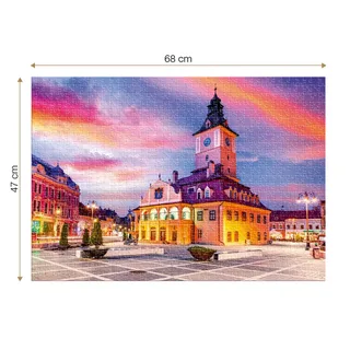 Puzzle Place du Conseil de Brasov, Centre Historique - 1000 pièces from Roovi – box 1 of 2