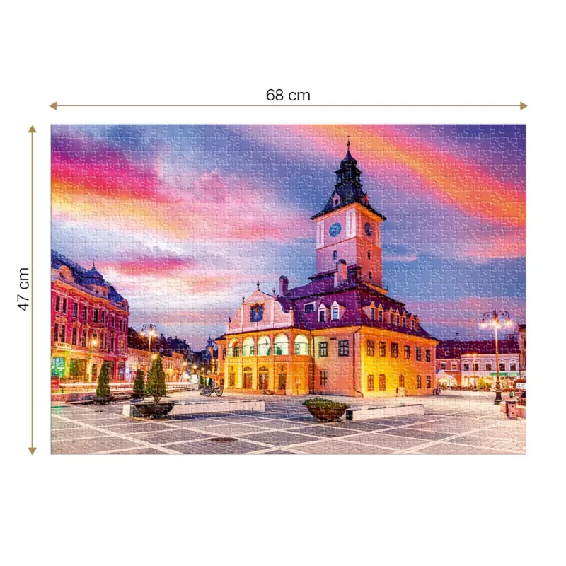 Puzzle Place du Conseil de Brasov, Centre Historique - 1000 pièces from Roovi – box 1 of 2