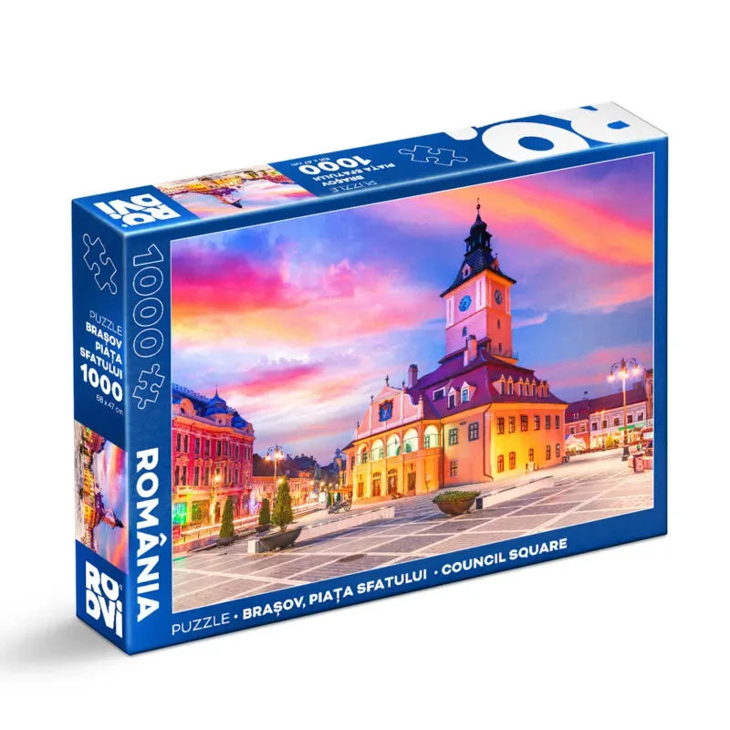 Puzzle Place du Conseil de Brasov, Centre Historique - 1000 pièces from Roovi – box 2 of 2