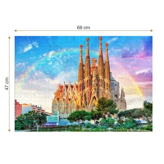 Puzzle Sagrada Familia, Barcelone, Espagne - 1000 pièces de Roovi – boîte 1 sur 2