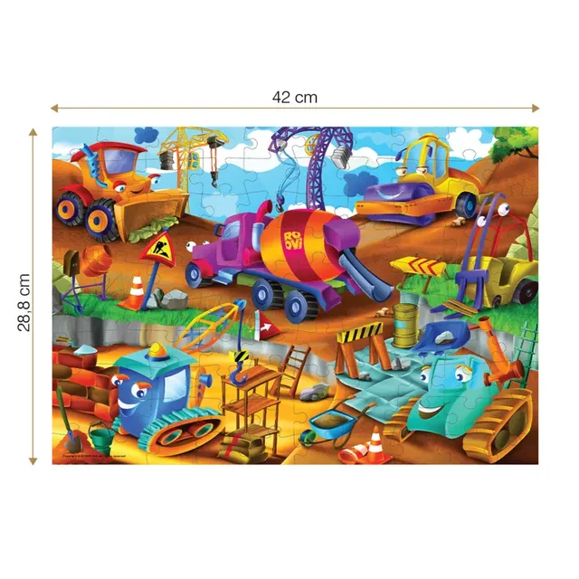 Puzzle Véhicules de Chantier - 100 à 149 pièces