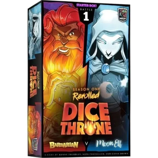 Dice Throne Season One ReRolled - Barbarian vs Moon Elf from Roxley Games – box
