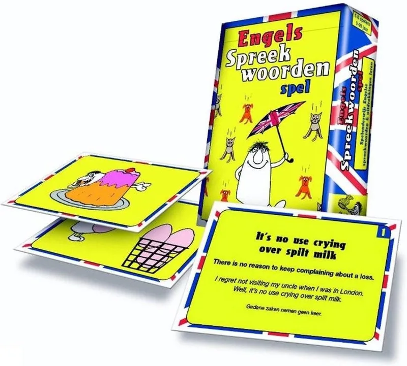 Het Engelse Spreekwoordenspel von Scala Leuker Leren – Schachtel