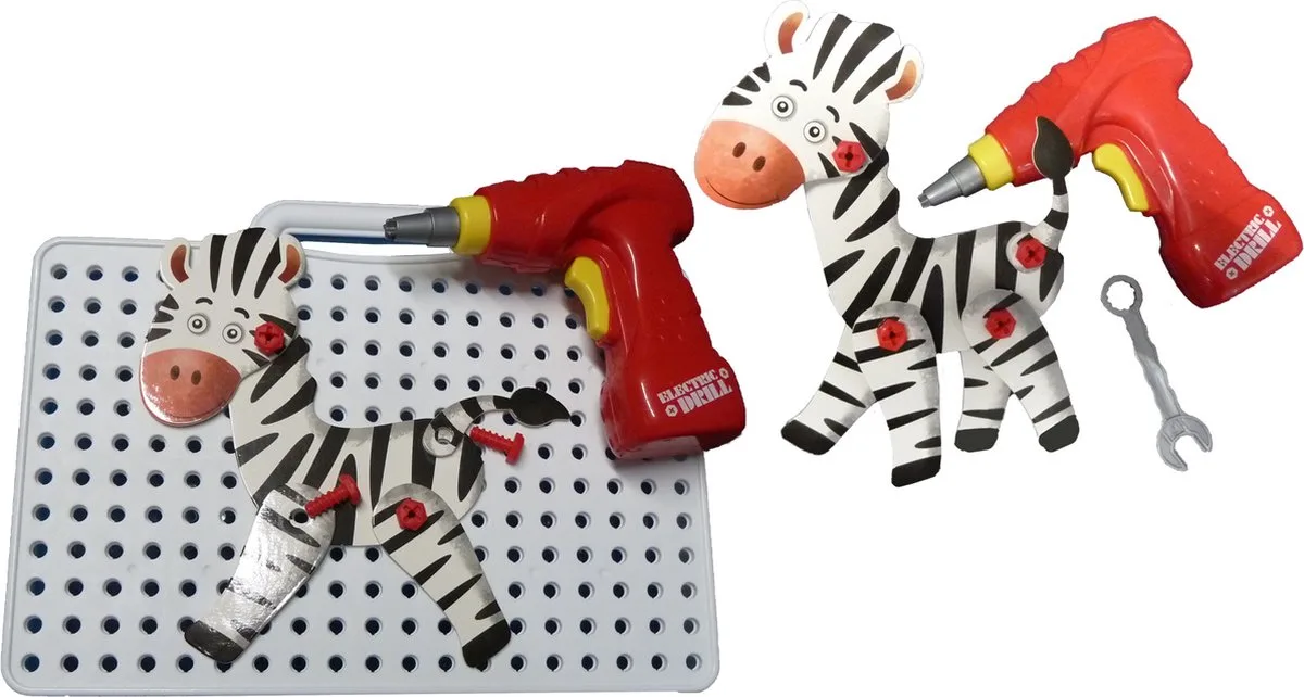3D schroefpuzzel met 8 wilde dieren van Schmidt Spiele, editie Meerkleurig – doos