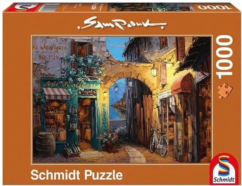 Alley at Lake Como, 1000 pcs - Puzzels van Schmidt Spiele, editie Meerkleurig – doos
