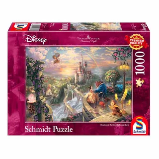Belle en het Beest worden verliefd (1000) - Schmidt Legpuzzel von Schmidt Spiele – Schachtel 1 von 2
