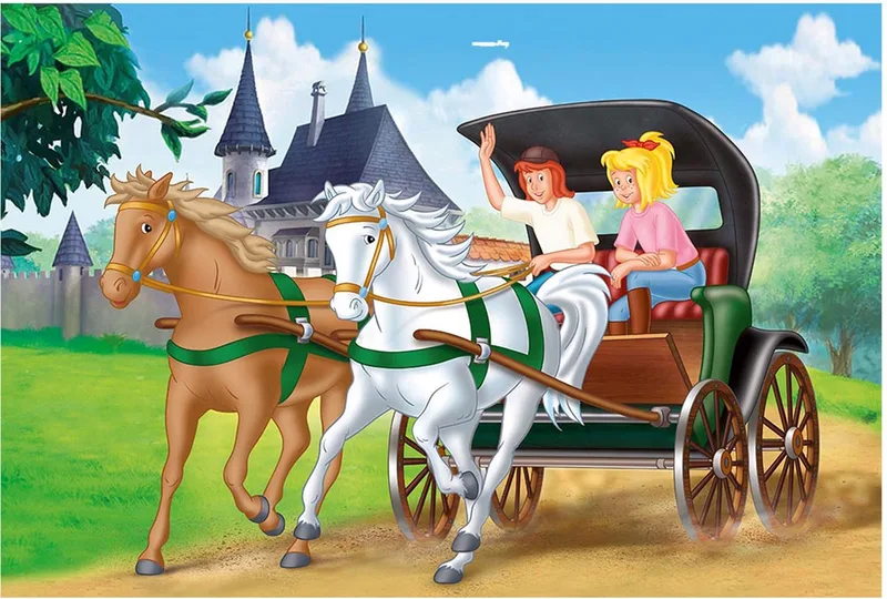 Bibi & Tina Serie - Traditionele Puzzel - Koetstocht from Schmidt Spiele, Multi-coloured edition – box