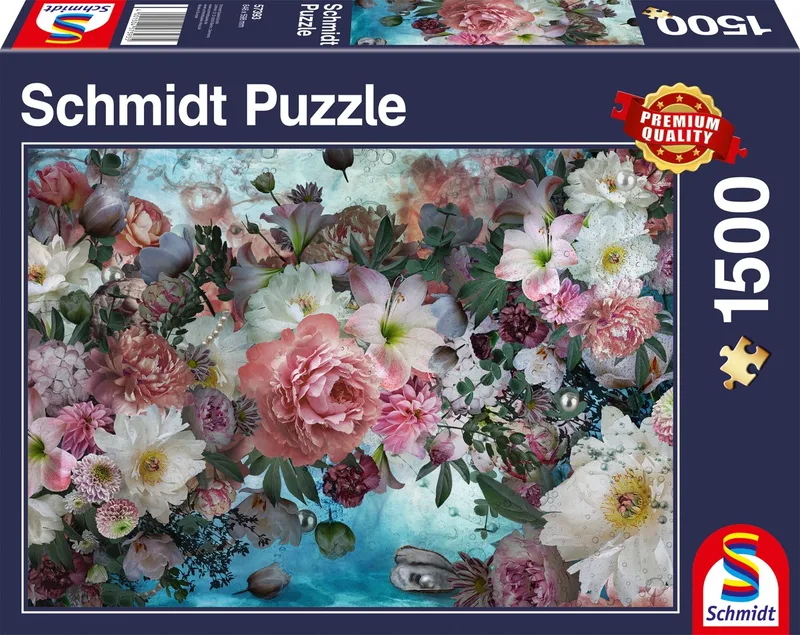 Bloemen onder water, 1500 stukjes van Schmidt Spiele, editie Meerkleurig – doos