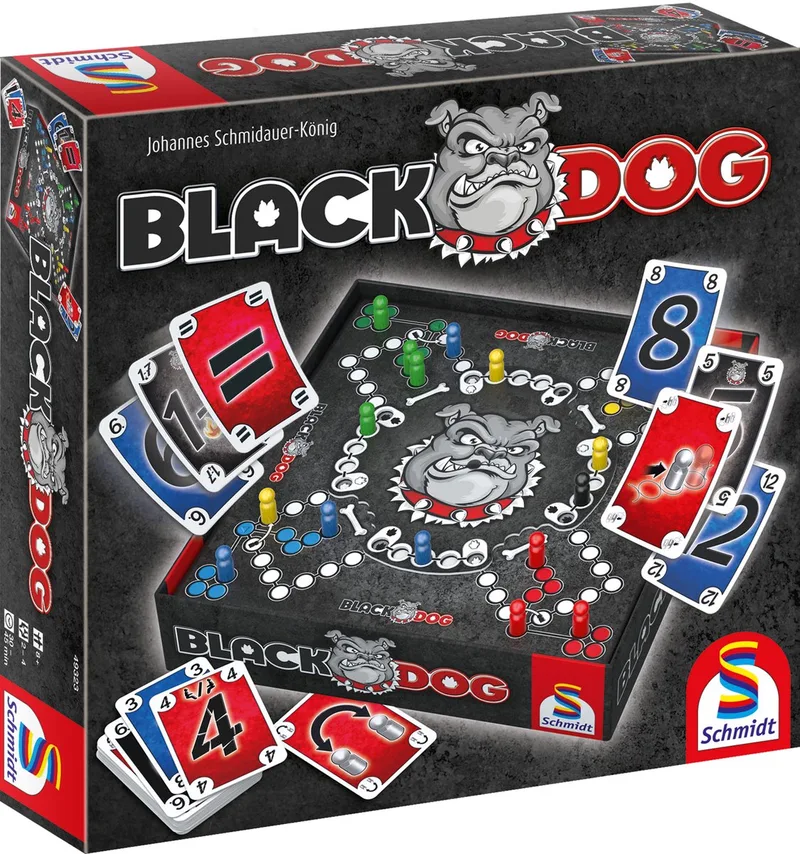 Bordspel Black DOG® - Familiespel - Strategisch teamspel met draaiend speelbord - 2-4 spelers vanaf 8 jaar from Schmidt Spiele – box