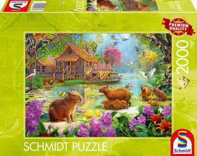 Capybara oasis, 2000 stukjes - Puzzel from Schmidt Spiele – box