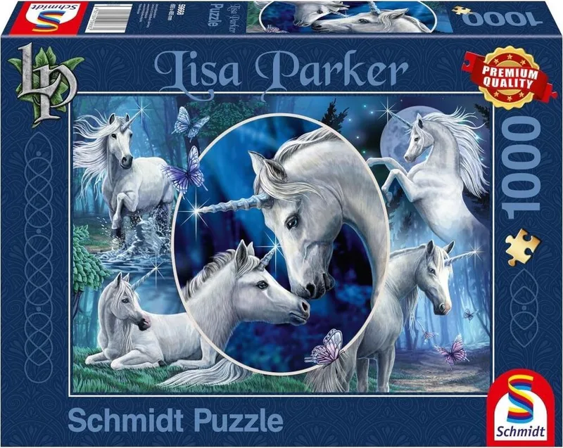 Charmante Eenhoorns, 1000 stukjes Puzzel van Schmidt Spiele, editie Meerkleurig – doos