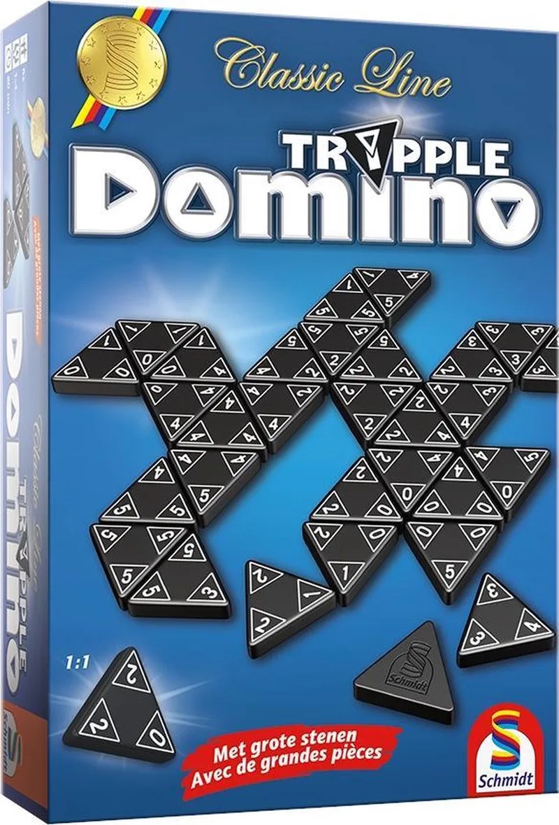 Classic Line Tripple Domino NL/FR Breinbreker fra Schmidt Spiele – æske