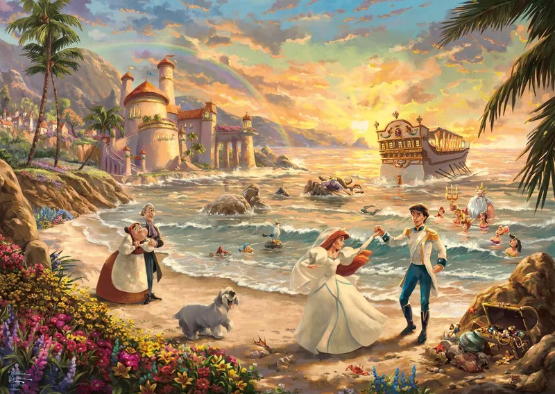 Disney puzzel De Kleine Zeemeermin 1000 stukjes - legpuzzel. from Schmidt Spiele, Multicolour edition – box