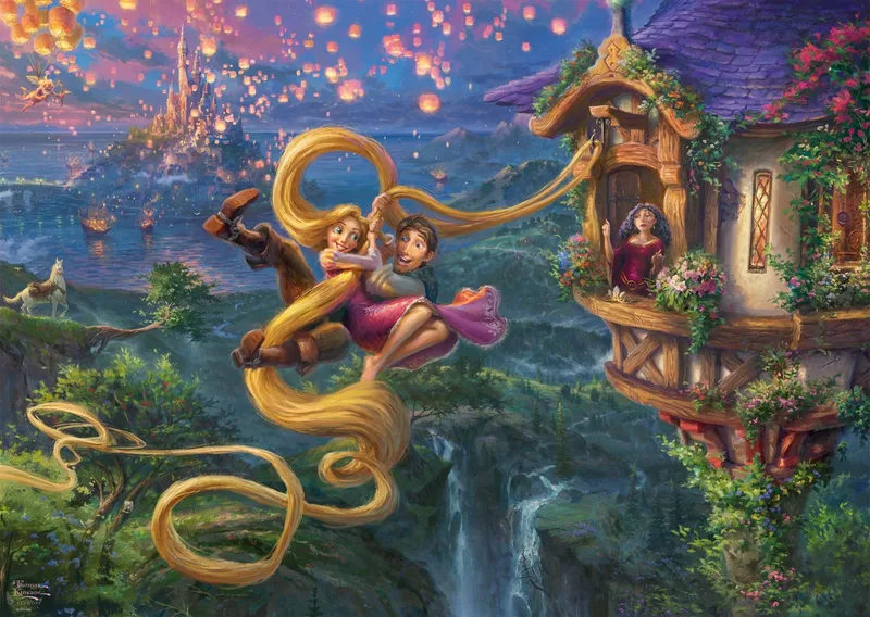Disney puzzel Rapunzel Tangled 1000 stukjes cartoon. from Schmidt Spiele, Multicolour edition – box