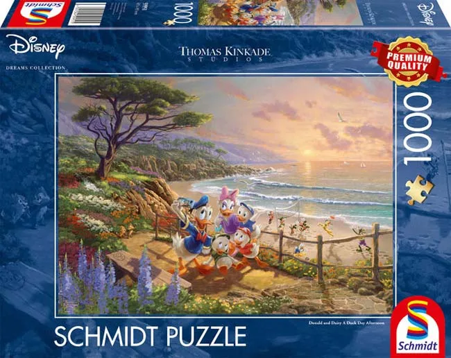 Donald Duck & Katrien (1000) - Schmidt Legpuzzel de Schmidt Spiele – boîte
