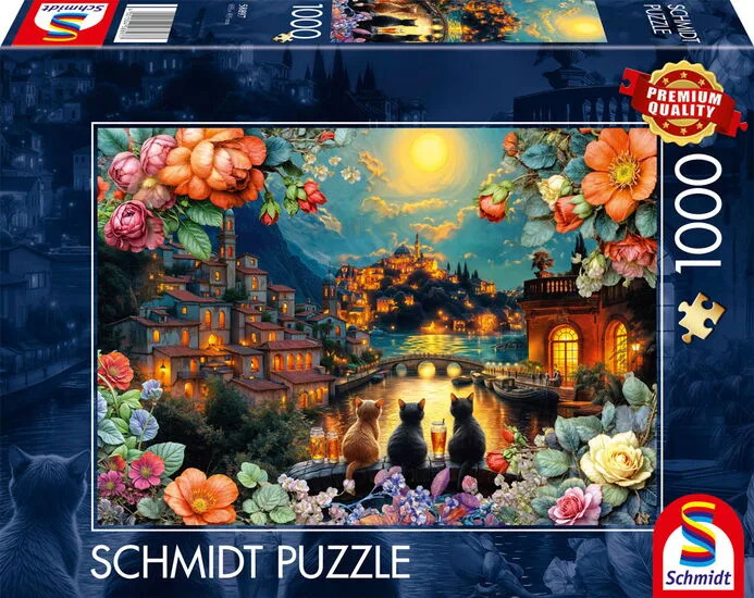 Drietal bij maanlicht, 1000 stukjes - Puzzel from Schmidt Spiele – box