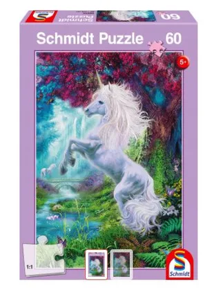 Puzzle Licorne dans le Jardin Enchanté - 51 à 99 pièces de Schmidt Spiele – boîte 1 sur 2