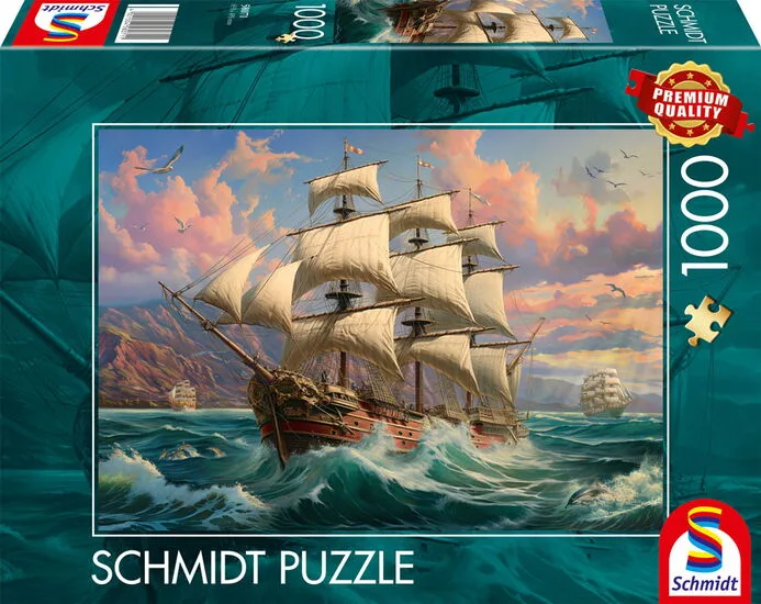 Gedragen door de wind van vrijheid, 1000 stukjes - Puzzel from Schmidt Spiele – box