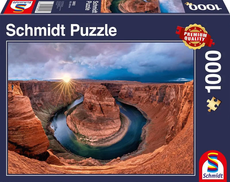 Glen Canyon, Horseshoe Bend on the Colorado River, 1000 stuk Puzzel de Schmidt Spiele, édition Multicolore – boîte