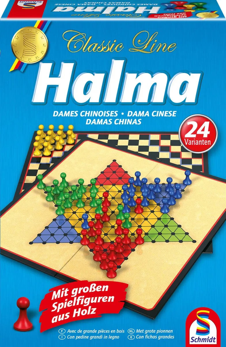 Halma - Bordspel voor 1 tot 4 spelers - Vanaf 8 jaar fra Schmidt Spiele – æske