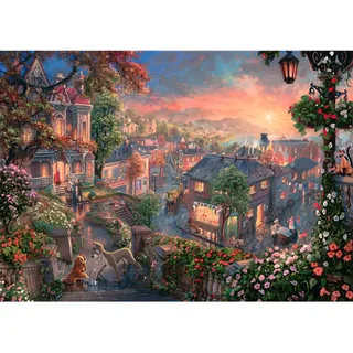 Lady en de vagebond (1000) - Schmidt Legpuzzel de Schmidt Spiele – boîte 2 sur 2