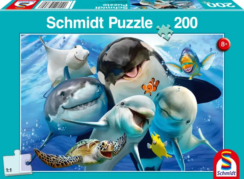 Legpuzzel - 200 stukjes - Kinderen - vanaf 8 jaar fra Schmidt Spiele, Onderwatervrienden-udgave – æske 2 af 2