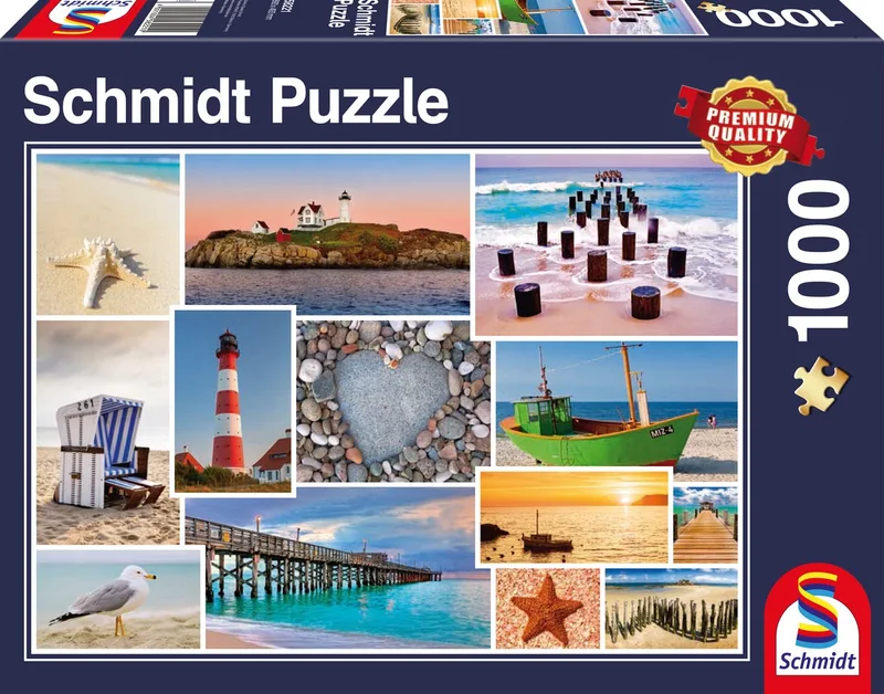 Legpuzzel - Aan zee - 1000 stukjes - Volwassenen - vanaf 12 jaar from Schmidt Spiele, Multicolour edition – box
